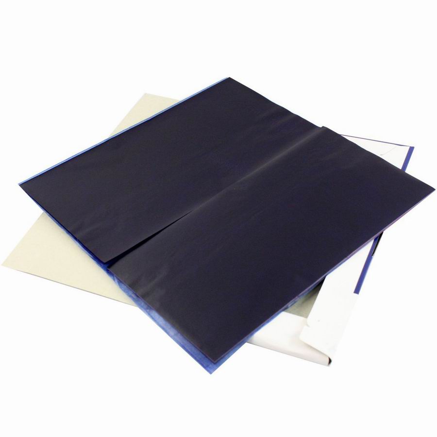 得力9373 薄型复写纸 增值税发票专用复写纸 双面蓝色 32K 100张/盒蓝纸