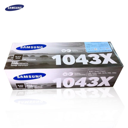 三星(SAMSUNG)MLT-D1043X/XIL黑色原装硒鼓 适用ML-1661/ML-1666/1676/1861/1865W/SCX-3201/3202/3206/SCX-3208/颜色：黑白鼓粉一体