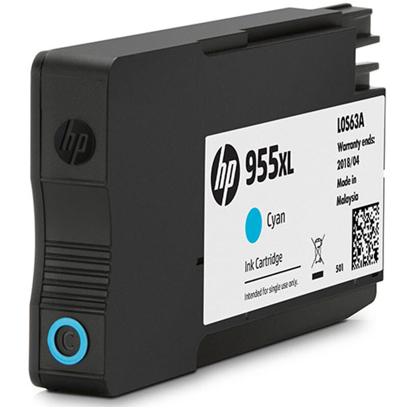惠普(HP)L0S63AA 955XL高容量原装青色墨盒 适用HP Officejet Pro 8210,8216,8710,8720,8730,7740