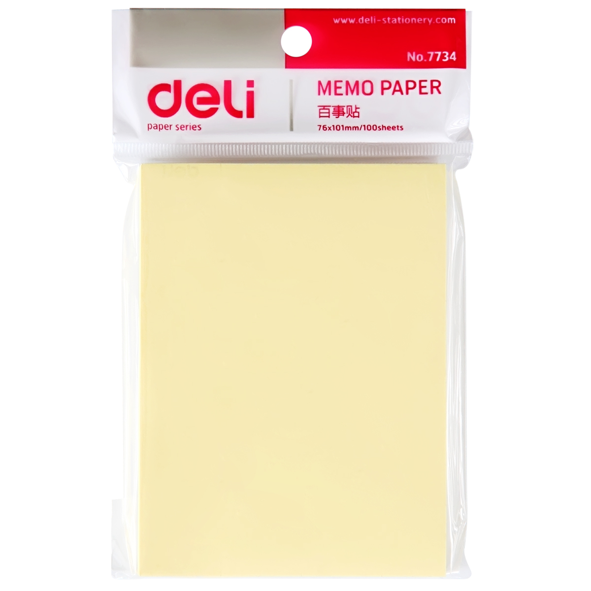 得力7734百事贴76*101mm