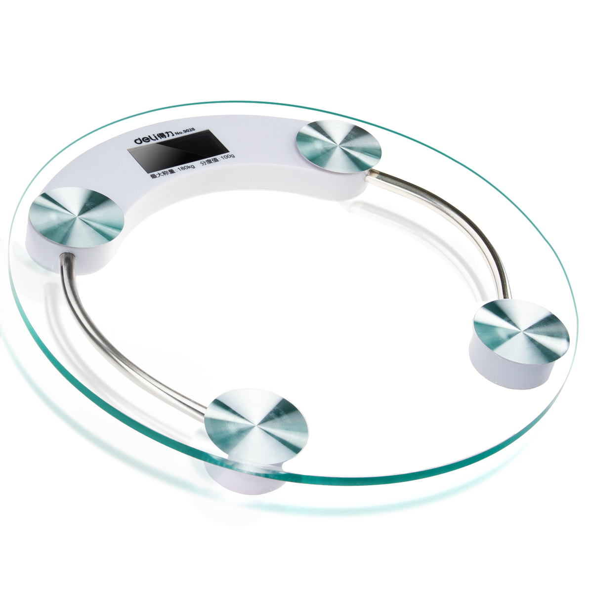 得力9028电子健康秤(透明)