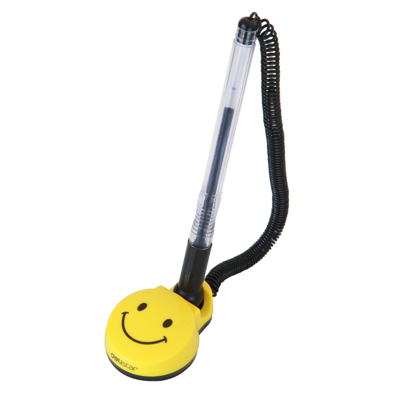 得力思达6793中性台笔 笑脸台笔 柜台签字笔 单支价