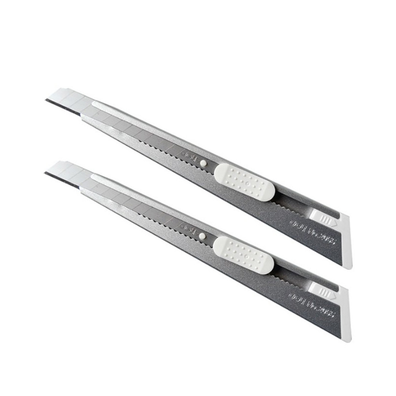 得力2055美工刀 小号创意 金属壳裁纸刀 壁纸刀 美工刀