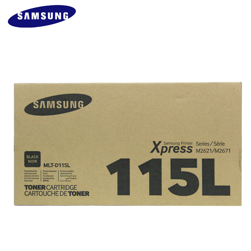 三星(SAMSUNG)MLT-D115L/XIL黑色大容量原装硒鼓 适用SL-M2621/2671N/2671FH/2821ND/颜色：黑白鼓粉一体