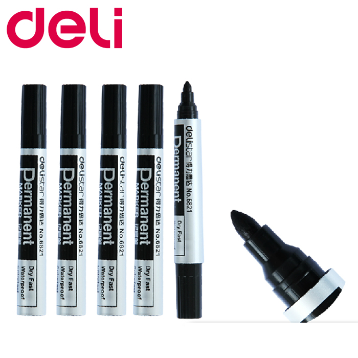 得力思达6821记号笔 单支价 可选黑红蓝色