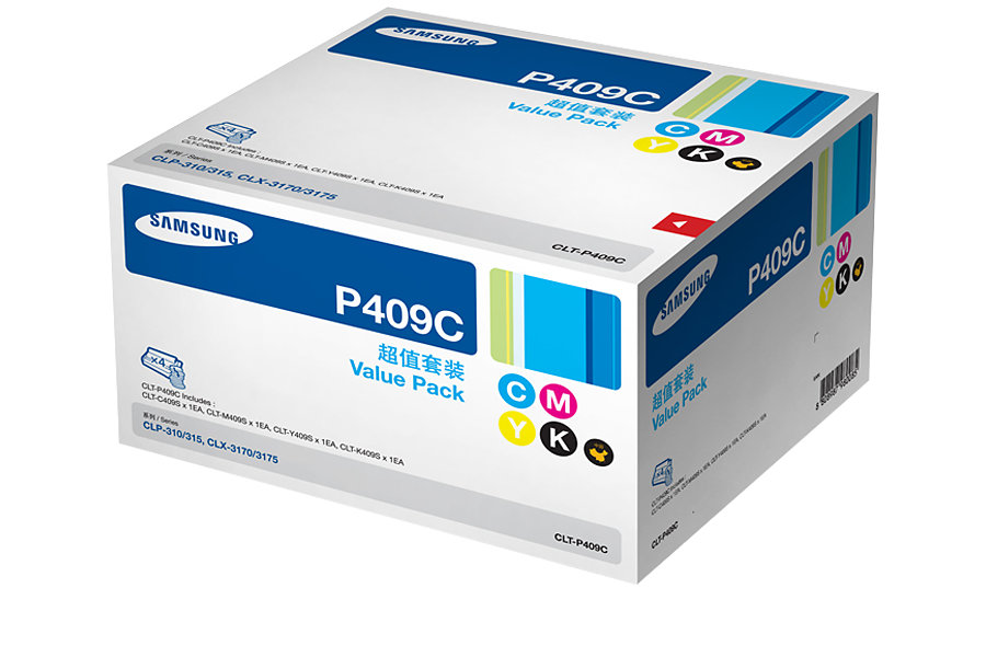 三星(SAMSUNG)CLT-P409C/XIL 适用CLP-315/310N /颜色：彩色套装