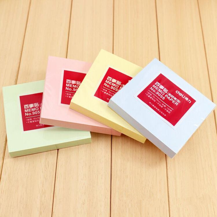 得力9055百事帖(混)76*76mm