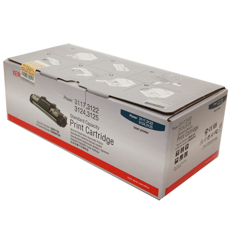 富士施乐(Fuji Xerox) 适用Phaser 3117,3122,3124,3125 标准容量打印碳粉盒106R01159原装 黑色 约3000页