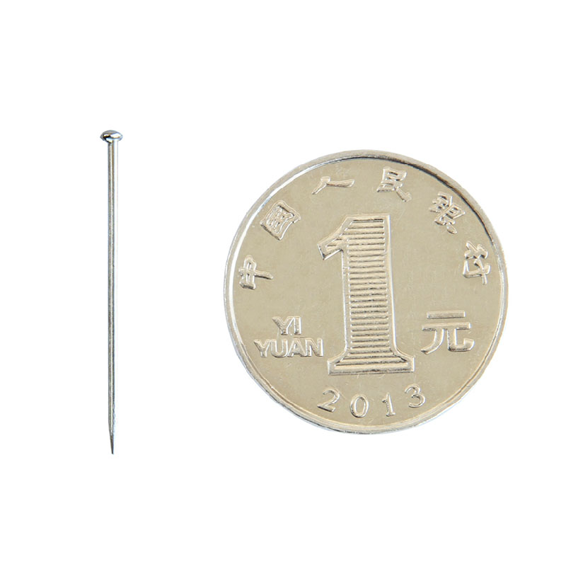 得力0039大头针 3号直别针金属大头针 100克/筒