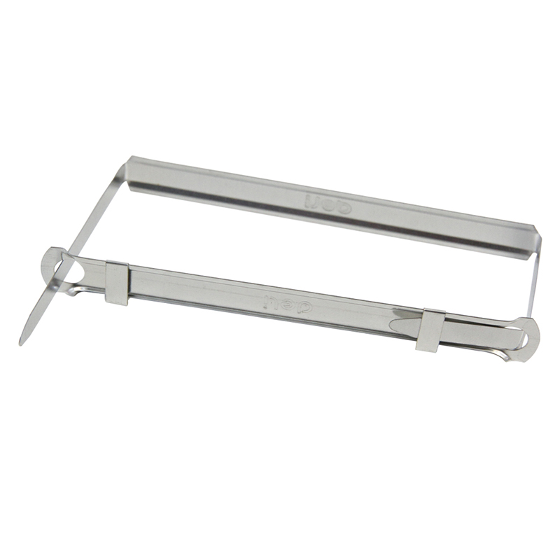 得力5549五金装订夹 装订扣 装订条 装订夹 80mm 封面夹条 金属色 50套/盒