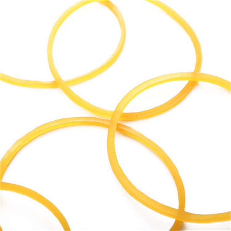 得力3215橡胶圈 黄色捆绑耐拉弹性强不易断皮筋100g/筒