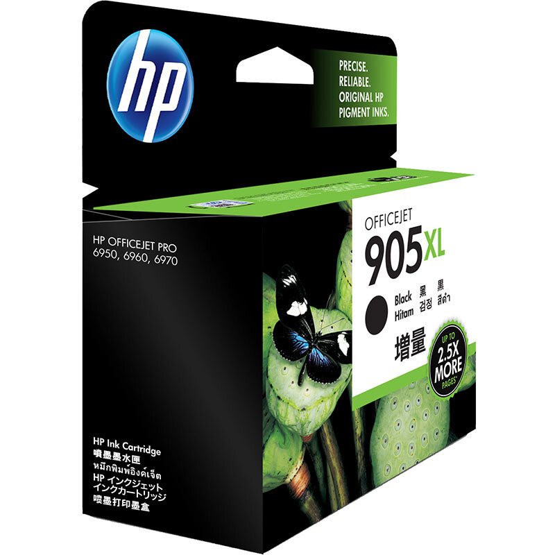 惠普(HP)T6M17AA 905XL 黑色原装墨盒 适用HP OfficeJet Pro 6960 All-in-One HP OfficeJet Pro 6970 All-in-One