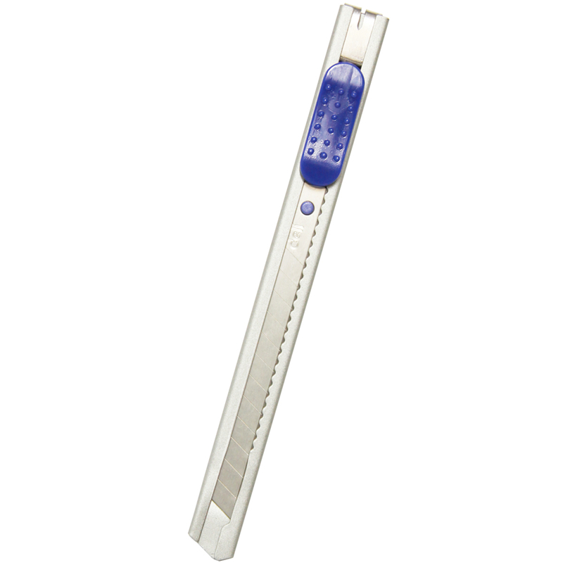 得力2053美工刀 小号办公全金属外壳合金钢耐用壁纸刀裁纸刀