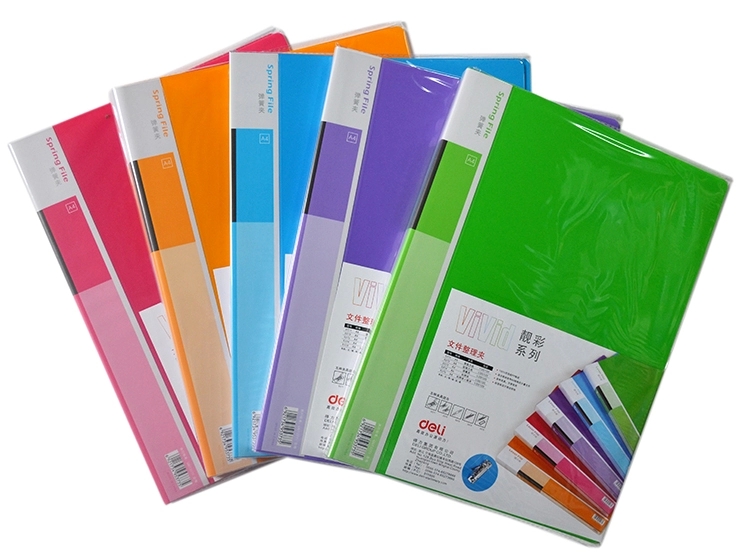 得力5034资料册 40页靓彩资料册 插页文件夹 资料夹单本价 可选绿/红/橙/蓝/深灰/混色