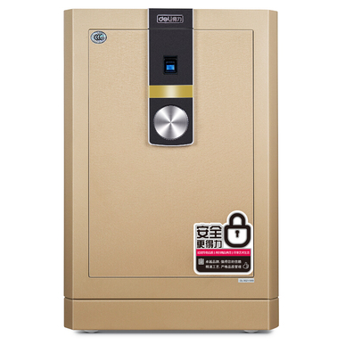 得力(deli)圣骑士系列3C认证指纹保险柜 高62cm家用办公防盗保险箱 33292