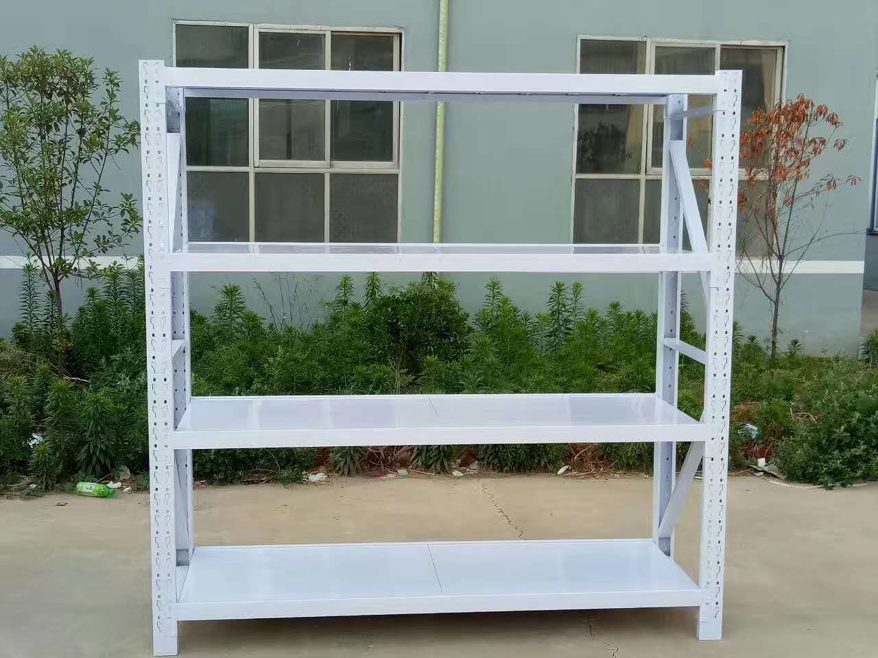 四层中型货架 H2000*W1500*D600mm 单层承重100公斤 白/蓝色