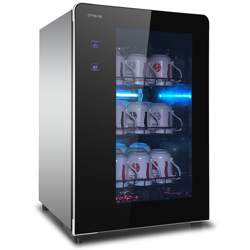 皓金 茶杯消毒柜 办公室紫外线杀菌 茶具茶杯消毒柜 立式单门 68L迷你小型 皓金ZTP68-B8