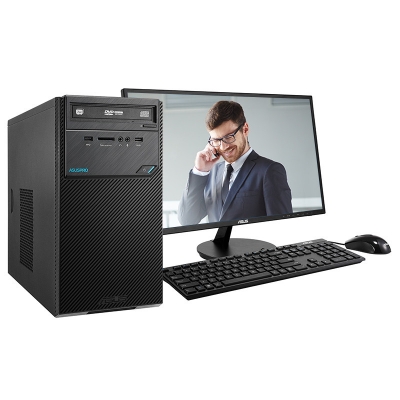 华硕(ASUS)D320MT-I3C14003商用办公电脑(i3-7100/ 4G/1000G/集成显卡/21.5寸宽屏LED显示器/安装正版Windows 7 pro操作系统)