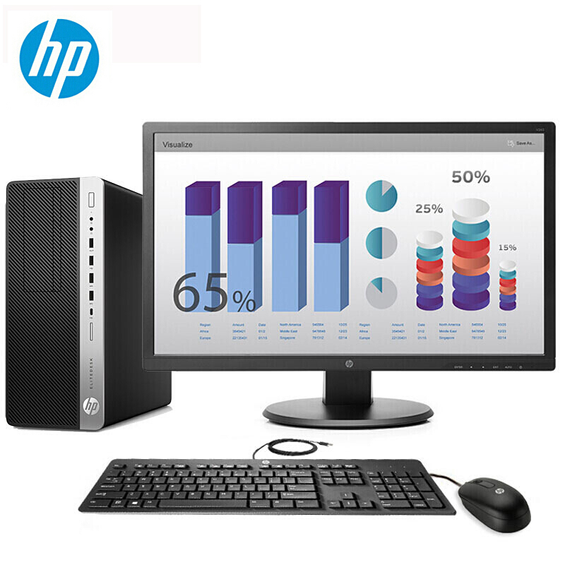 惠普（hp）HP EliteDesk  880 G4 TWR N901100005A 企业办公台式机电脑Intel Core i5-8500/4G内存/1TB硬盘/19.5寸宽屏LED显示器/正版 Windows 10 神州网信专业版 64 位