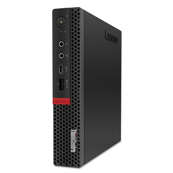 联想（Lenovo）ThinkCentre M720q-D107 商用办公家用娱乐台式机电脑主机 主机+19.5英寸宽屏LED显示器 (Intel i5-9500T/8G/1T/集显/安装正版Linux操作系统