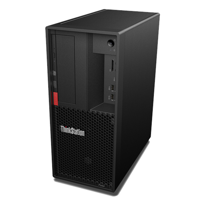联想（Lenovo）ThinkStation P330 30C6A09LCW 商用办公 创意设计工作站 主机+19.5英寸宽屏LED显示器 (Intel i3-8100/8G/1T/支持GTX/正版Linux操作系统)