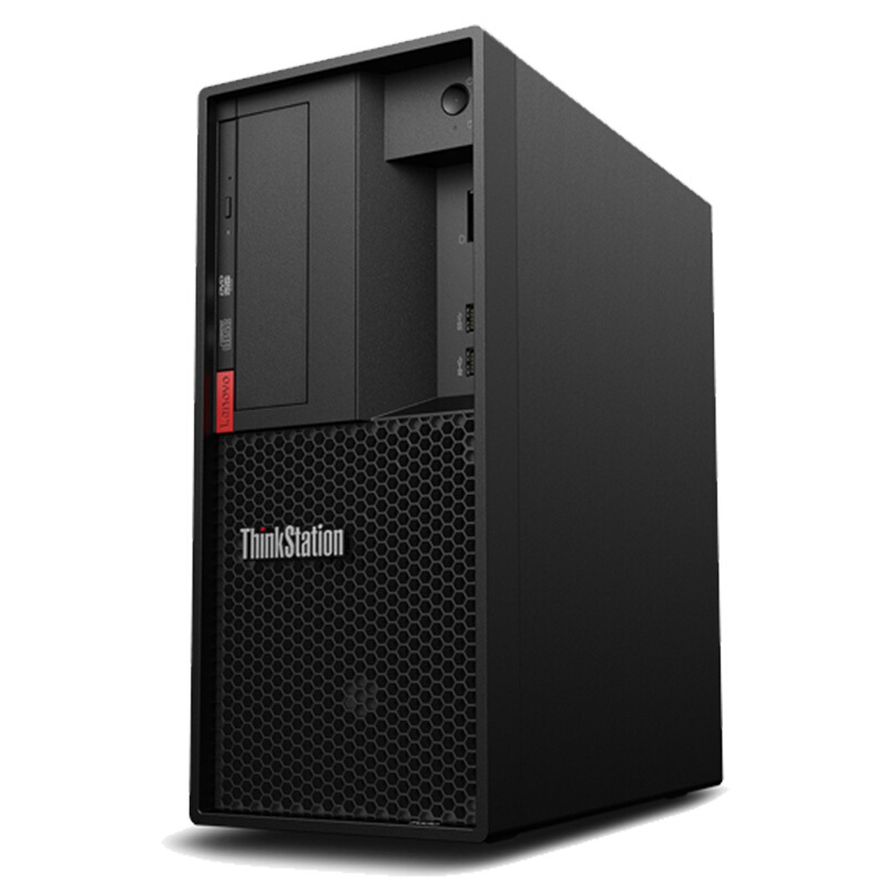 联想（Lenovo）ThinkStation P330 30C6A09LCW 商用办公 创意设计工作站 主机+19.5英寸宽屏LED显示器 (Intel i3-8100/8G/1T/支持GTX/正版Linux操作系统)