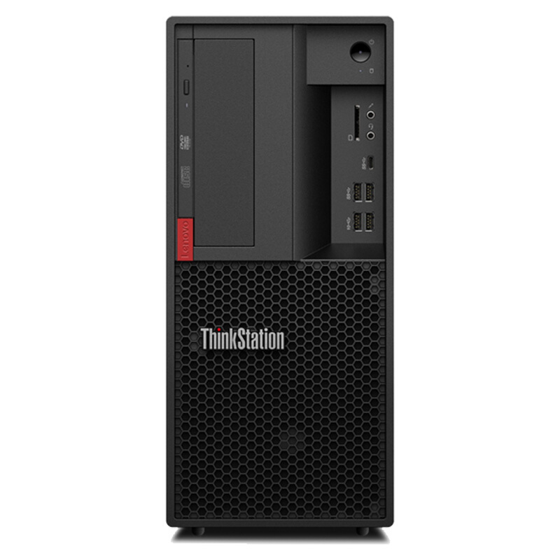 联想（Lenovo）ThinkStation P330 30C6A09LCW 商用办公 创意设计工作站 主机+19.5英寸宽屏LED显示器 (Intel i3-8100/8G/1T/支持GTX/正版Linux操作系统)