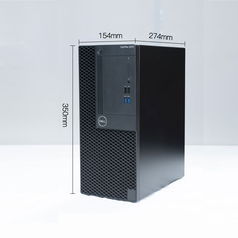 戴尔（DELL）Optiplex3070 Tower 19.5寸商用办公台式电脑 i3-9100丨4G丨1T丨集显 丨安装正版Ubuntu Linux 18.04操作系统