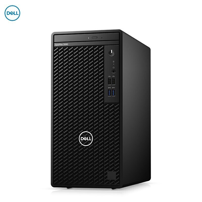 戴尔（DELL） OptiPlex 3080 Tower 300082商用办公电脑 3070升级3080 19.5宽屏LED显示器/i3-10100/4G/1TB/集成显卡/ 正版Ubuntu Linux 18.04
