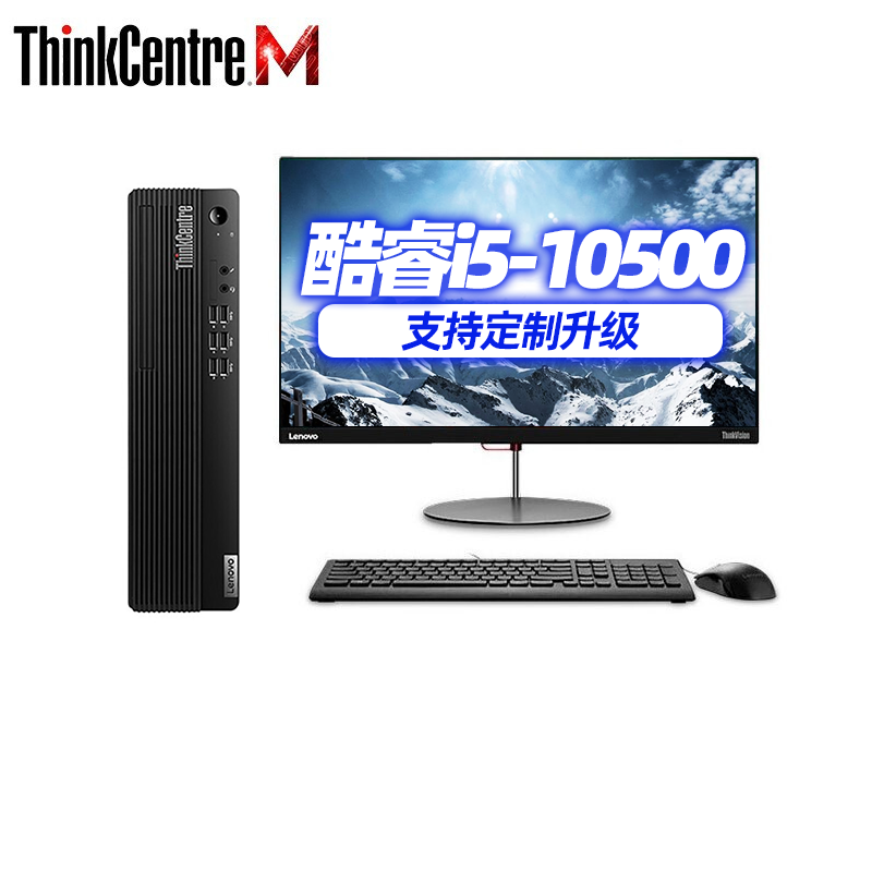 联想（ThinkCentre）M930s-D215 19.5英寸商务办公家用娱乐电脑 主机+19.5英寸宽屏LED显示器（Intel i5-10500/8G/1T/集显/19.5寸宽屏LED显示器/安装正版Linux操作系统)