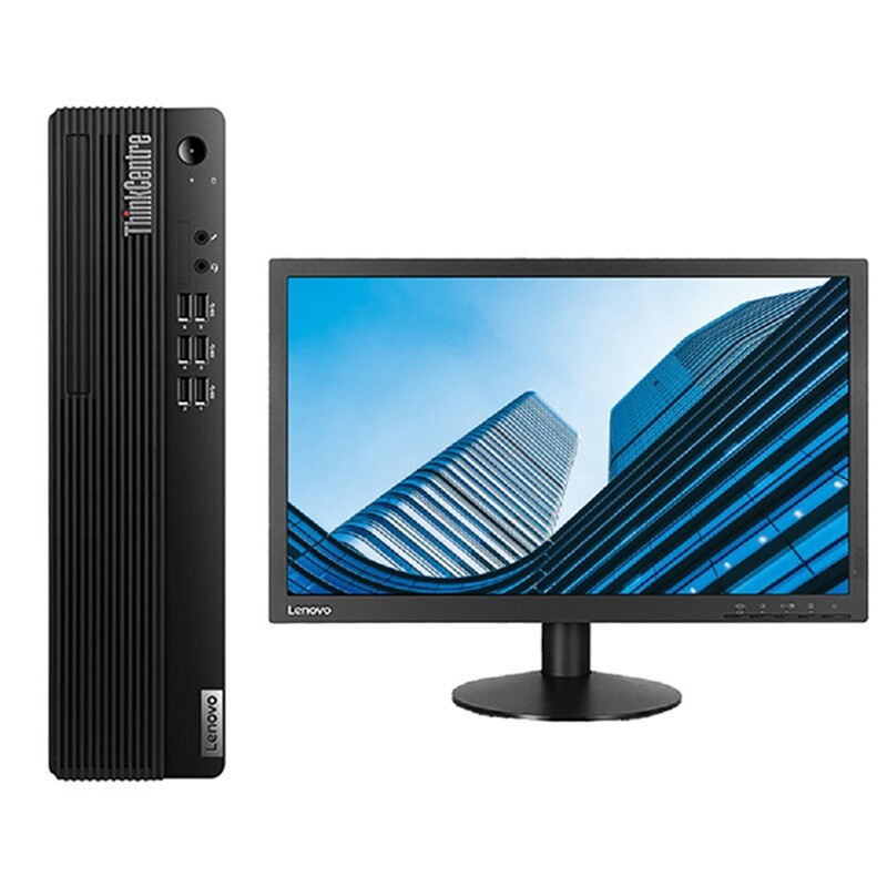 联想（ThinkCentre）M730s-C002 19.5英寸商务办公家用娱乐电脑 主机+19.5英寸宽屏LED显示器（Intel i3-10100/4G/1T/集显/19.5寸宽屏LED显示器/安装正版Linux操作系统)