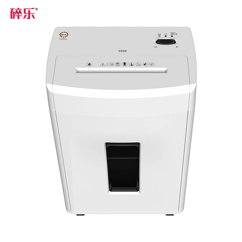 碎乐（Ceiro）C520碎纸机办公家用小型粉碎机单次入纸达12-18张运行低噪 5级保密1.9*10