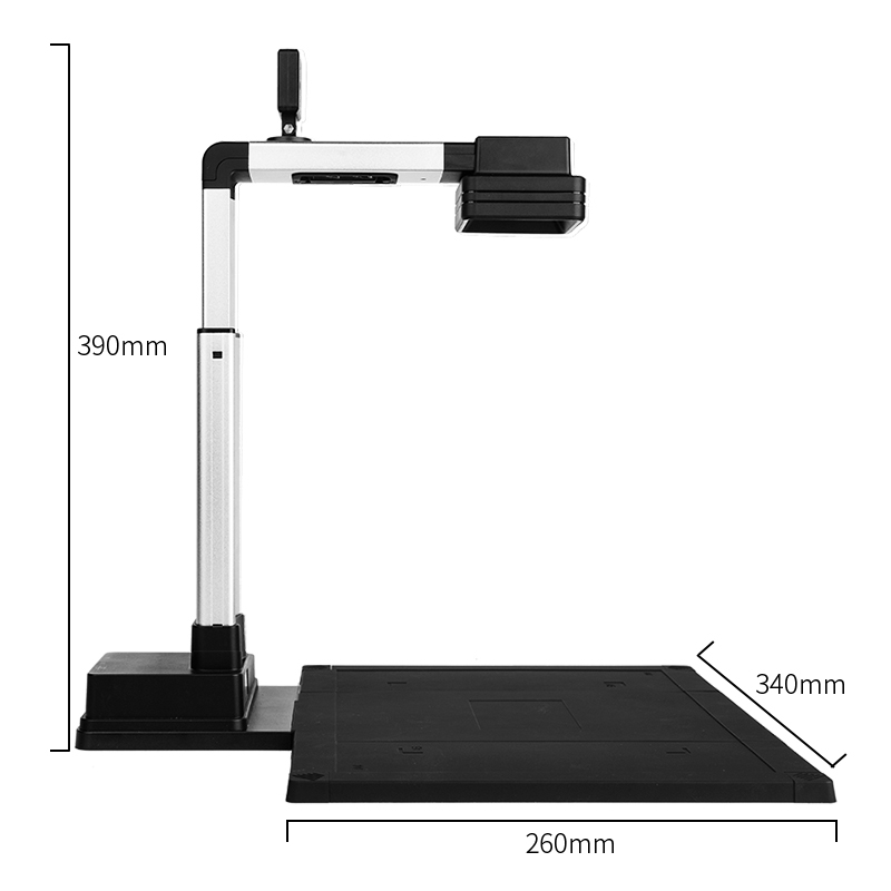 得力(deli)15151高拍仪 1200+200万高清双摄 A3/A4幅面 文档照片身份证高速扫描仪