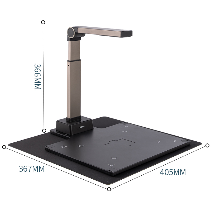得力(deli)15158高拍仪 1800万高清像素自动对焦 A3幅面 商用办公 远程教学网课 实时投影录像 文档证件扫描