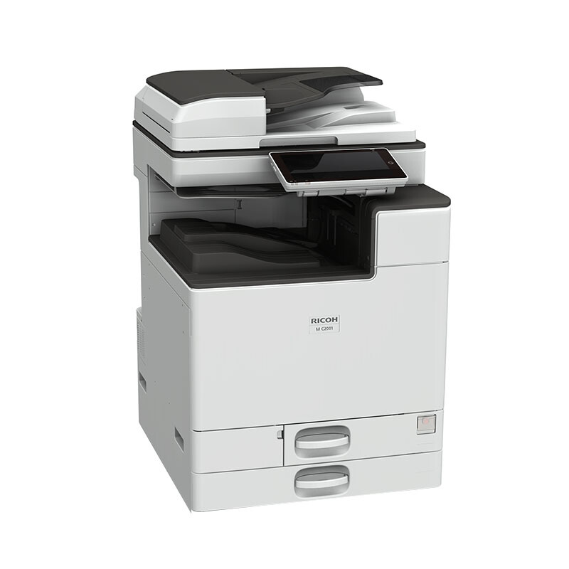 理光（Ricoh）M C2001 A3彩色多功能数码复合机 （主机++双纸盒+DF3110双面送稿器) 
