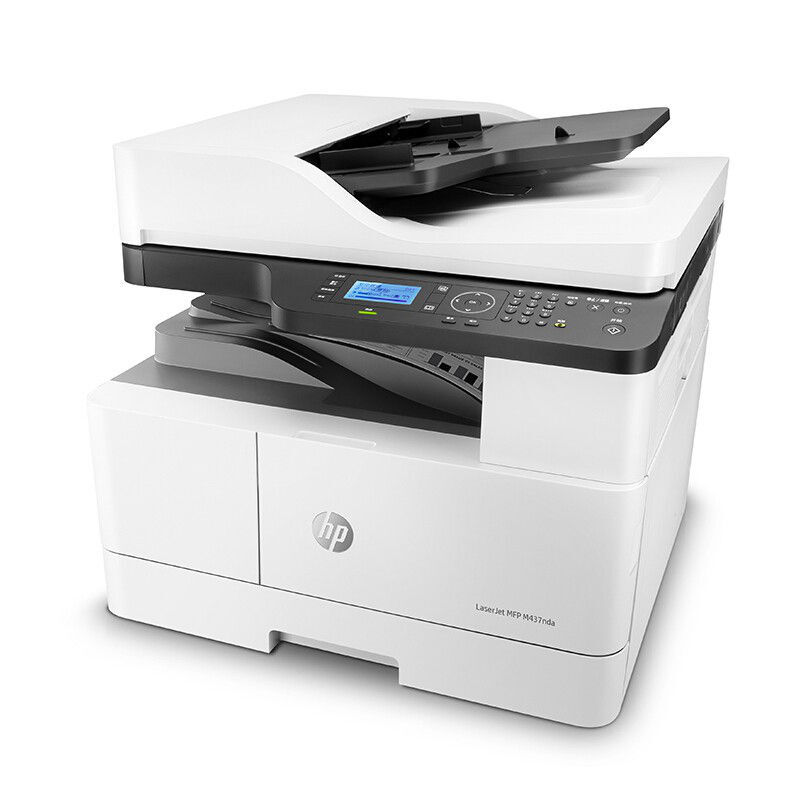 惠普（HP）MFP 437dn+X0R65A 桌面级全配黑白复印机 黑白激光办公数码复印扫描多功能一体机(自动双打双复双扫+有线网+输稿器)