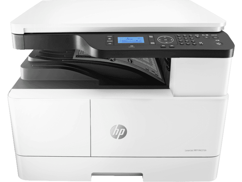 惠普（HP）MFP 437dn 桌面级双面网络A3黑白一体机 a3黑白激光办公数码复印扫描多功能一体机 M437dn标配(自动双面打印+有线网络)