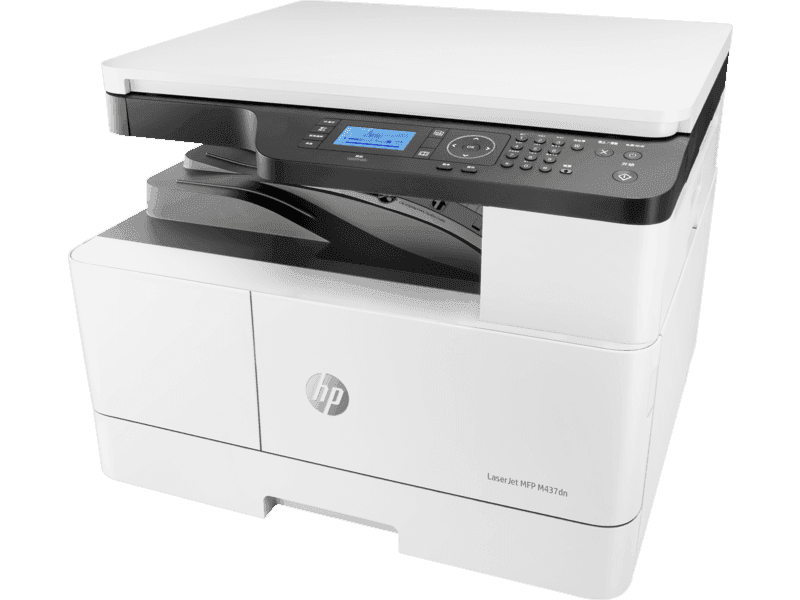 惠普（HP）MFP 437dn 桌面级双面网络A3黑白一体机 a3黑白激光办公数码复印扫描多功能一体机 M437dn标配(自动双面打印+有线网络)