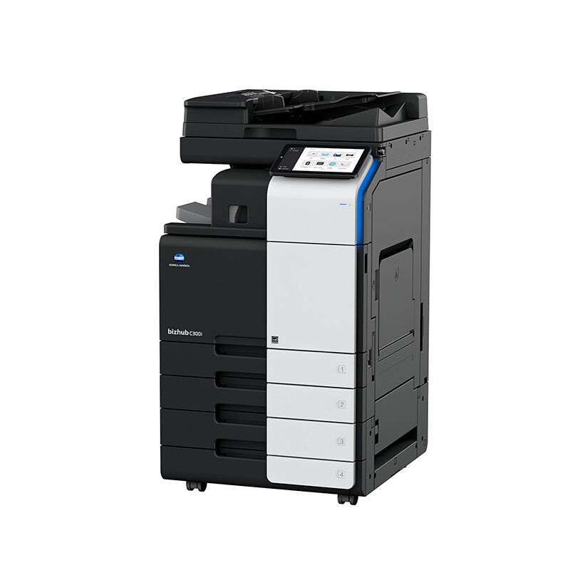 柯尼卡美能达(KONICA MINOLTA) bizhub C300i A3彩色打印复印扫描一体机 数码复合机(双纸盒+双面输稿器+工作台)