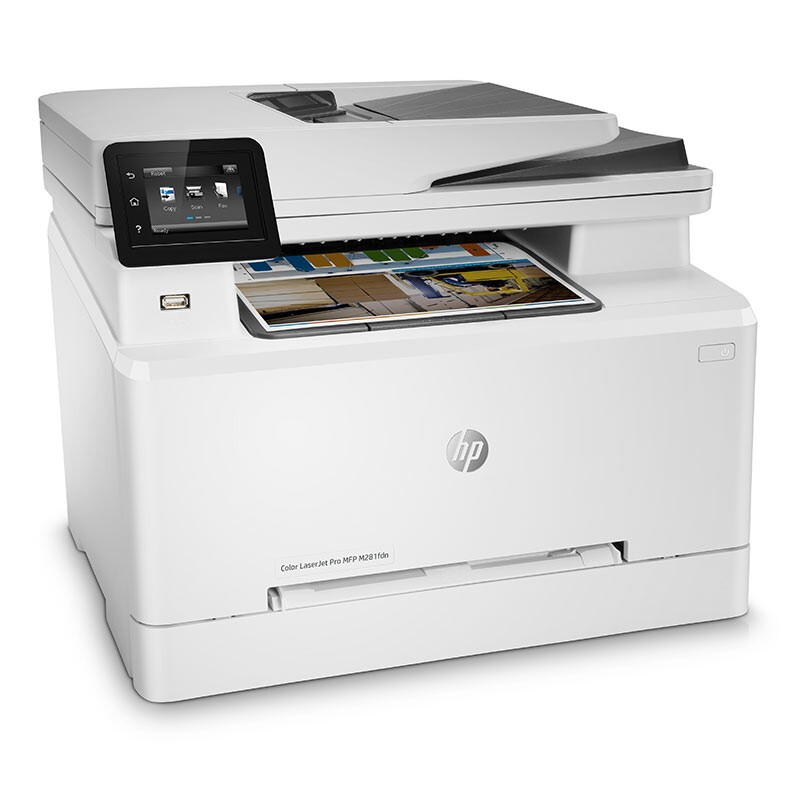 惠普HP Color LaserJet Pro MFP M281fdn 高性能A4彩色4合1多功能一体机