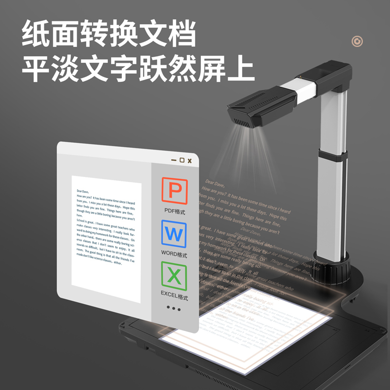 得力（deli）15167高拍仪 2500万高清像素 AI智能识别扫描仪 A3幅面连续扫描自动展平