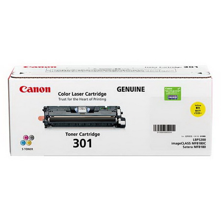 佳能(CANON) 原装Cartridge 301 Y黄色粉盒 约4000页 适用佳能iC MF8180C/LBP5200