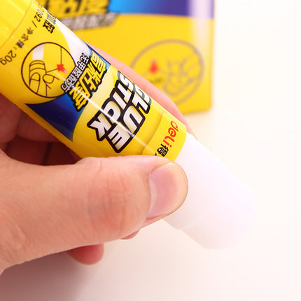 得力7092固体胶 高粘度环保无甲醛配方20g胶棒超强粘合固体胶 12支/盒 单支价