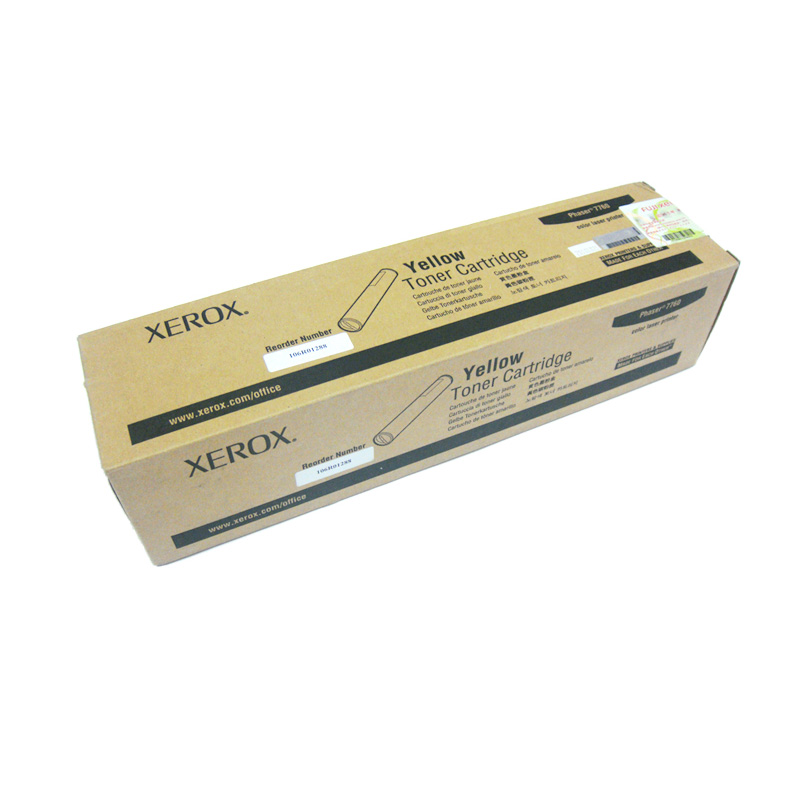 富士施乐(Fuji Xerox) 适用Phaser7760 黄色墨粉盒106R01288原装 约25000页 黄色