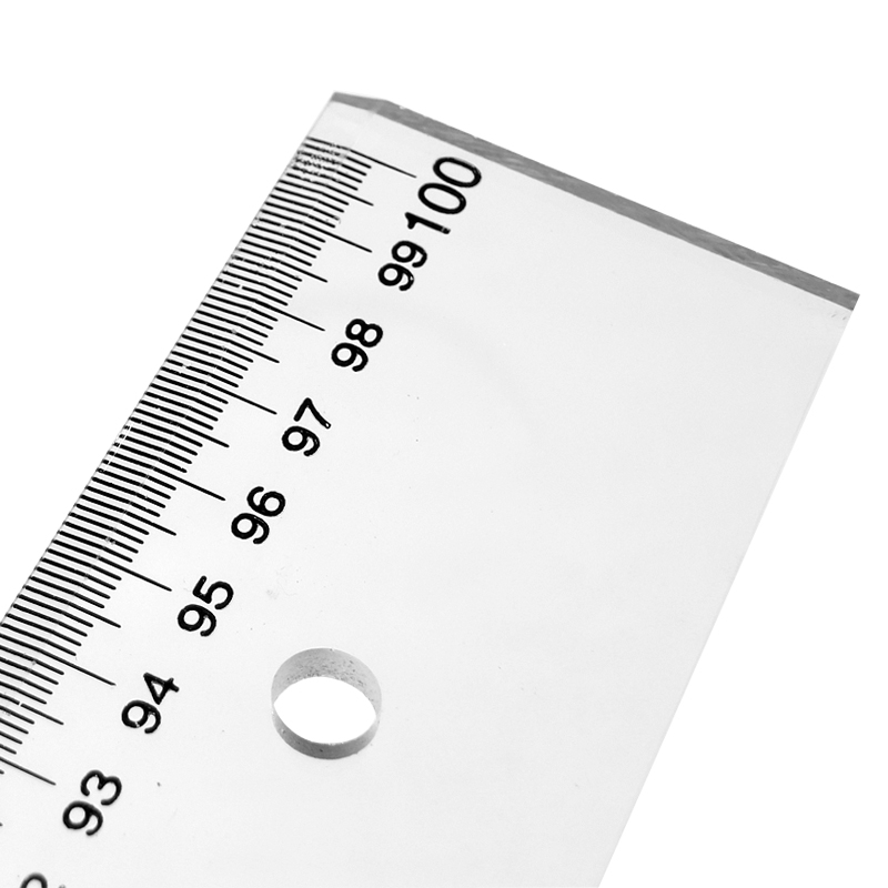 得力8200有机直尺 直尺100cm塑料直尺工程尺 测量尺 1米直尺