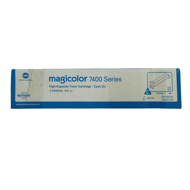 柯尼卡美能达(KONICA MINOLTA) 原装mc 7400系列蓝色高容量碳粉盒(12K)　 适用mc 7400系列　 蓝色