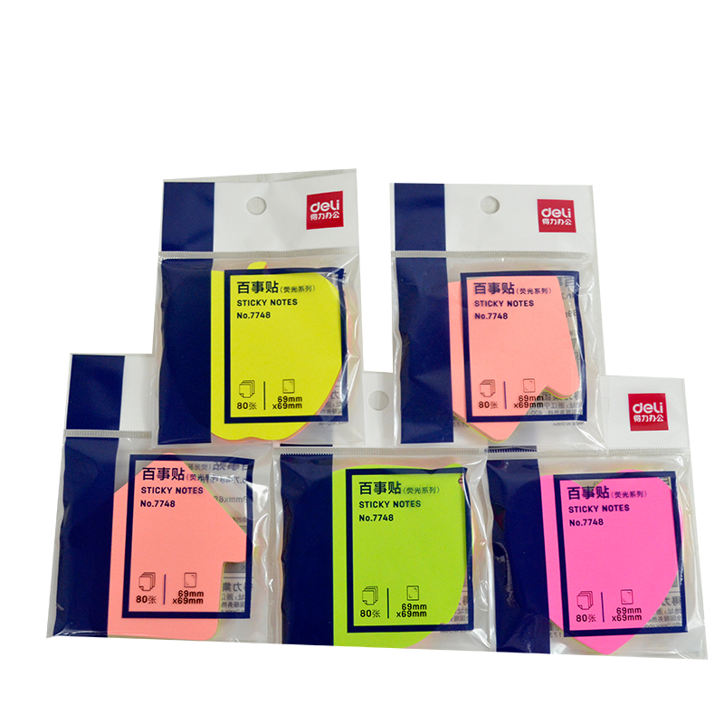 得力7748异型百事贴(混)