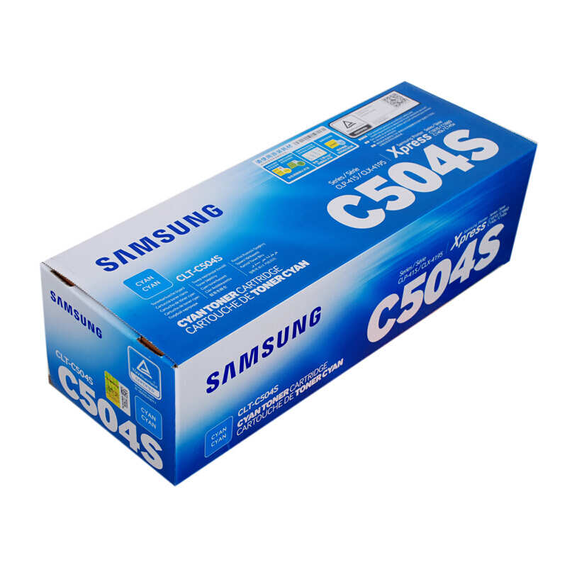 三星(SAMSUNG)CLT-C504S/XIL青色原装硒鼓 适用CLP-415N CLX-4195N/4195FN/C1810W /颜色：彩色鼓粉一体青色