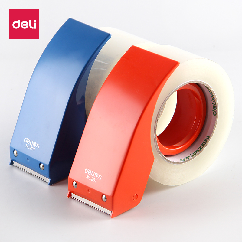 得力801封箱器 胶带切割器 打包器 小号封箱器4.8cm宽胶带封箱器