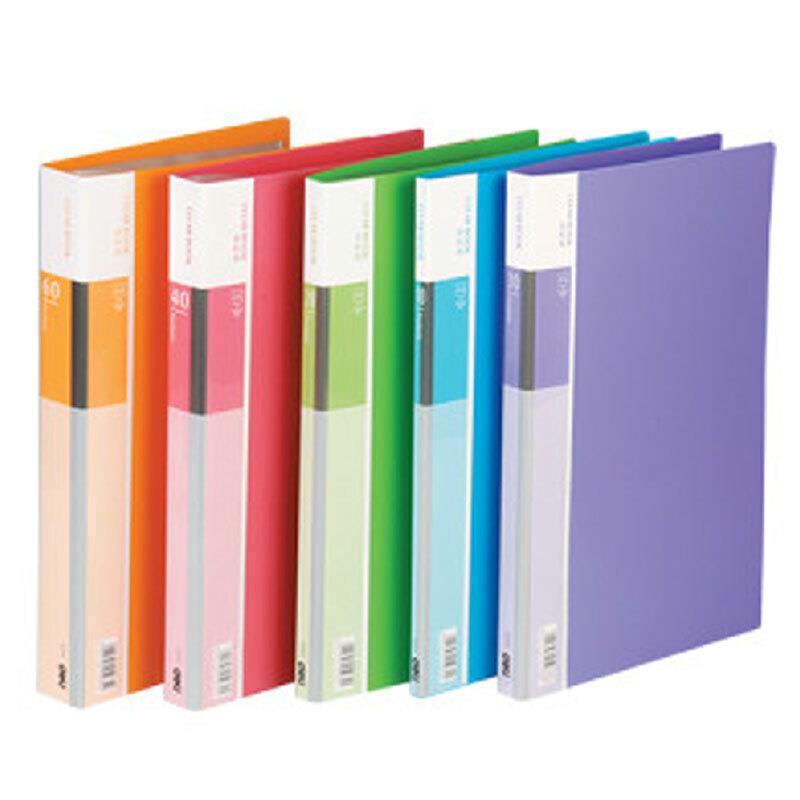 得力5032资料册 20页靓彩资料册 插页文件夹 资料夹 单本价 混色